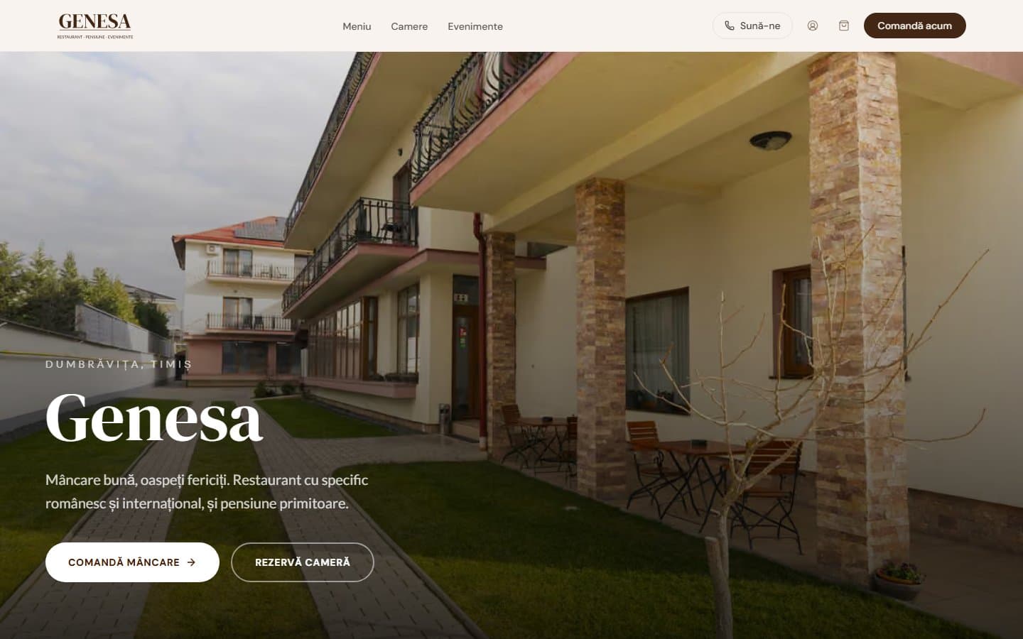 genesa.ro home page