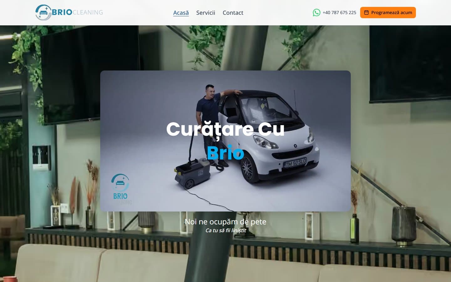 briocleaning.ro home page