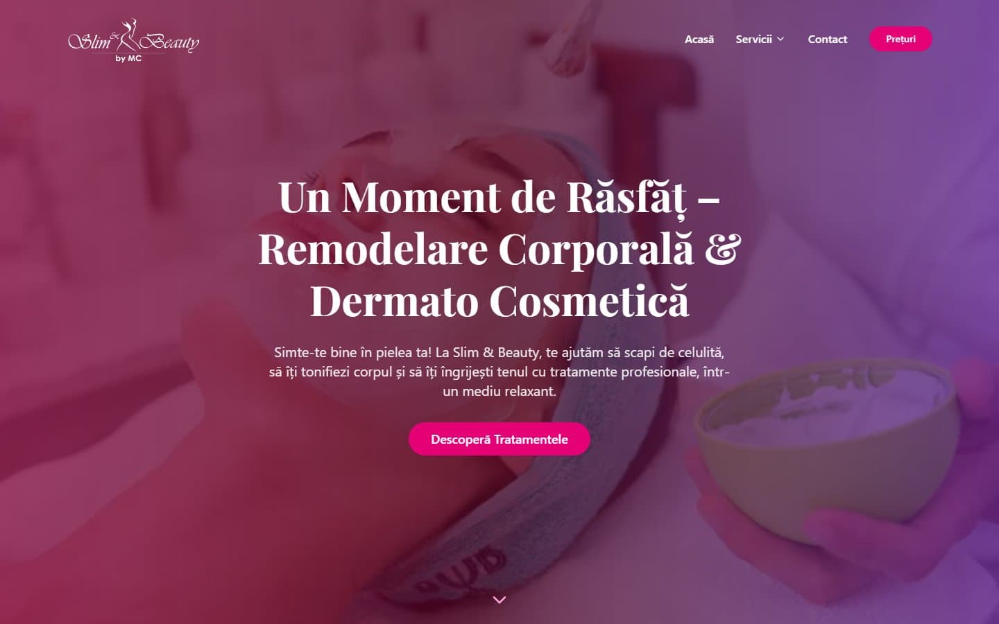 slimandbeauty.ro home page