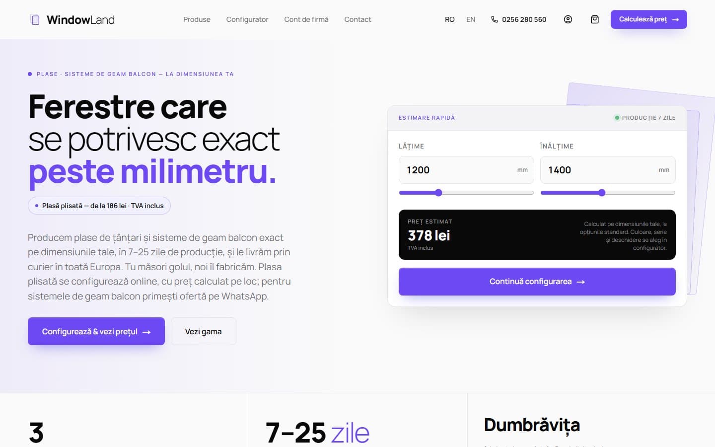 windowland.ro home page